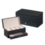Casserge leather 4pcs watch storage box 22*10,7*11cm - black