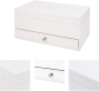 Casserge leather 4pcs watch storage box 22*10,7*11cm - white