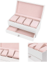Casserge leather 4pcs watch storage box 22*10,7*11cm - white