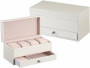 Casserge leather 4pcs watch storage box 22*10,7*11cm - white