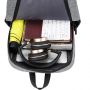 Casual backpack student computer 15.6 inch - gray