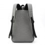 Casual light computer backpack - gray