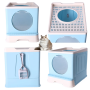 Cat Litter Box-Blue