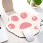 Cat paw mousepad 280*255mm - pink