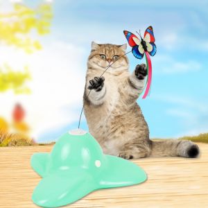 Cat Teaser cat toy butterfly - green