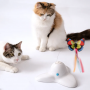 Cat Teaser cat toy butterfly - white