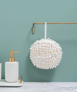 Chenille hand towel (White Color)