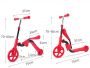 Children scooter for 3-6-8 years old kids - red