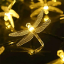 Christmas Day Lanterns LED Dragonfly lamp string 5M - warm white 40 lights