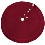 Christmas decorations tree skirts 120cm - wine red