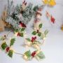 Christmas pine cone lamp string 2M - Red Fruit type