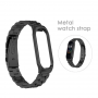 Classic Stainless Steel Belt Metal Bands for Xiaomi Mi Band 3 / 4 - black