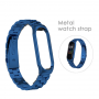 Classic Stainless Steel Belt Metal Bands for Xiaomi Mi Band 3 / 4 - blue