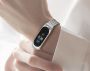 Classic Stainless Steel Belt Metal Bands for Xiaomi Mi Band 3 / 4 - silver-black