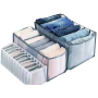Clothing Storage Box - White 11 Grids for Socks 32*12*12CM