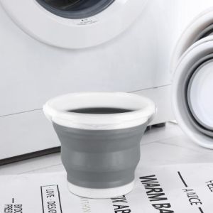 Collapsible Bucket - 10L Gray (with Cover)