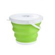 Collapsible Bucket - 10L Green (with Cover)