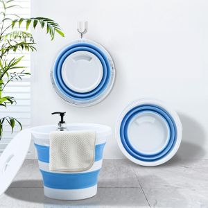 Collapsible Bucket - 15L Blue (with Cover)