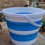 Collapsible Bucket - 15L Blue (with Cover)