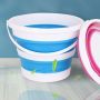 Collapsible Bucket - 15L Blue (with Cover)