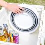 Collapsible Bucket - 15L Gray (with Cover)