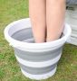 Collapsible Bucket - 15L Gray (with Cover)