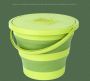 Collapsible Bucket - 15L Green (with Cover)