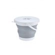 Collapsible Bucket - 5L Gray (with Cover)