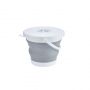 Collapsible Bucket - 5L Gray (with Cover)