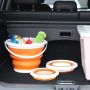Collapsible Bucket - 5L Orange (with Cover)