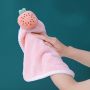 Coral Fleece Absorbent Hanging Small Square Towel-Type 3