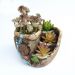 Creative aerial home garden succulent flower pot, micro-landscape homes 17*16*13cm