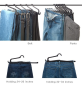 Creative lazy pants & belt rack - 5pcs/set