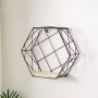 Creative moon Nordic shelf hexagon, square 15cm - black