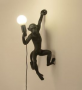 Creative wall lamp- left hand wall monkey(without bulb)-Black