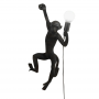 Creative wall lamp- right hand wall monkey (without bulb)-Black
