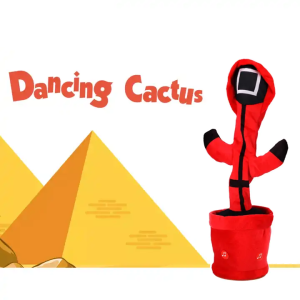 Dancing Cactus- Red square