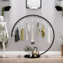 Decorating clothes rack round - black