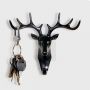 Deer head shape hanging hook- Black