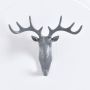Deer head shape hanging hook- Grey