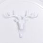 Deer head shape hanging hook- White