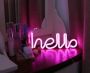 Dekoracyjna lampka neonowa LED- hello 2