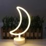 Dekoracyjna lampka neonowa LED- księżyc