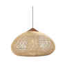 Dekoracyjna rattanowa lampa wisząca - 50 cm (naturalny kolor)