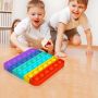 Desktop Silicone Brain-training Toys - Octagon Colorful (Silicone bubble)
