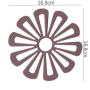 Dining Table Insulation Mat (Dark Red)