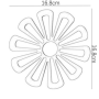 Dining Table Insulation Mat (Gray White Color)