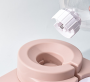 Double dog bowl with drinker - pink(without stainless steel)