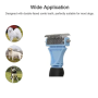 Double-sided to prevent hair knot comb / Pet hair cleaning comb 18.4*8.4cm - blue CS52