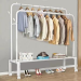 Doublel freestanding clothes hanger 150x154 cm - white